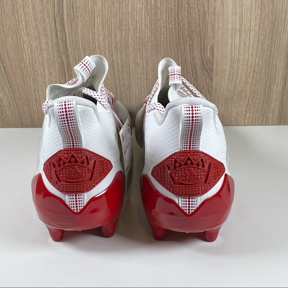 Adidas Adizero Reign Young king FU6708 Men’s Football Cleats Red White Floral - Picture 8 of 9